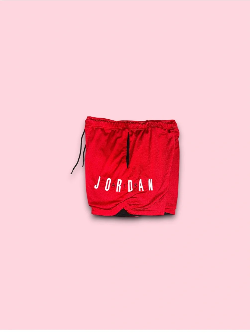 Nike Air Jordan Mens Basketball Shorts Mesh Red 7